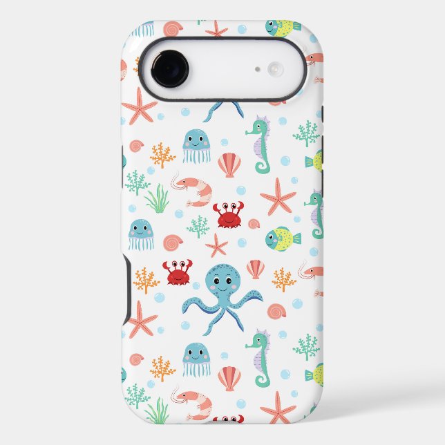 Sea World pattern Case-Mate iPhone Case (Back)