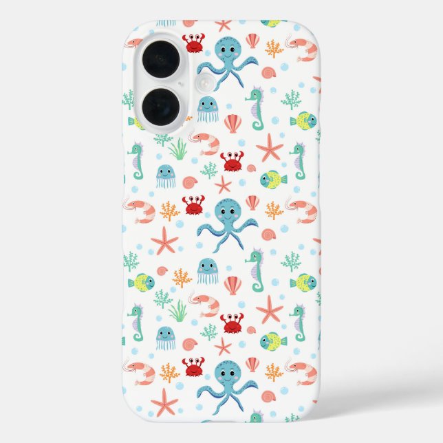 Sea World pattern Case-Mate iPhone Case (Back)