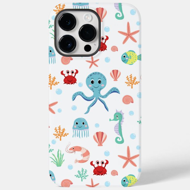 Sea World pattern Case-Mate iPhone Case (Back)