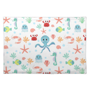 Sea World pattern Cloth Placemat