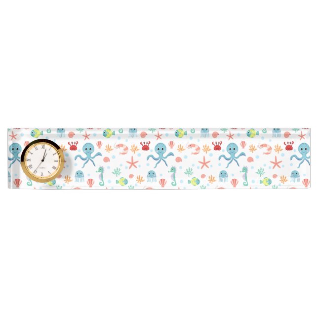 Sea World pattern Desk Name Plate (Front)