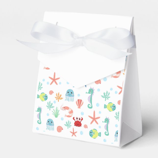 Sea World pattern Favor Boxes (Front Side)