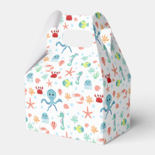 Sea World pattern Favor Boxes