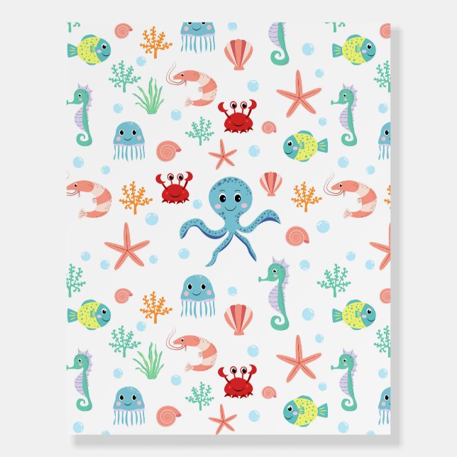 Sea World pattern Foam Board (Front)