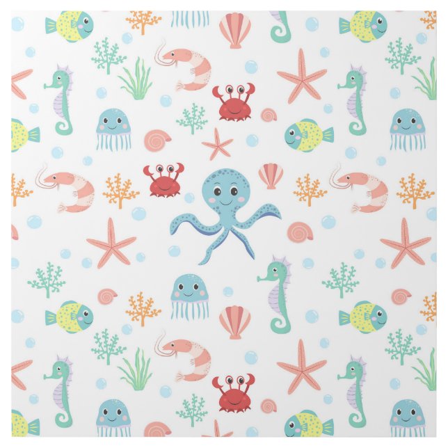 Sea World pattern Gallery Wrap (Front)