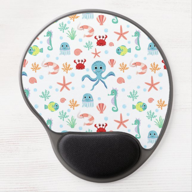 Sea World pattern Gel Mouse Pad (Front)