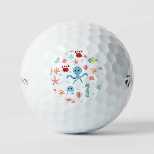 Sea World pattern Golf Balls