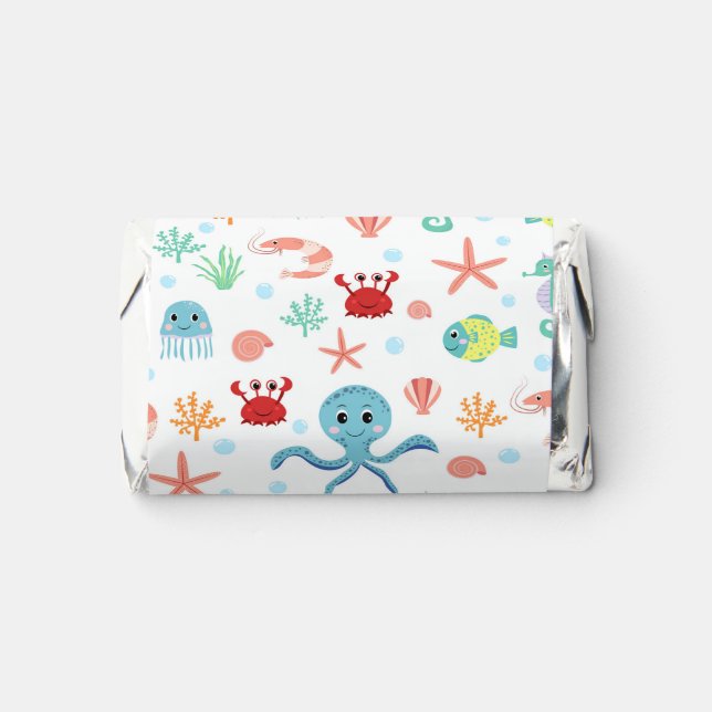 Sea World pattern Hershey's Miniatures (Front)