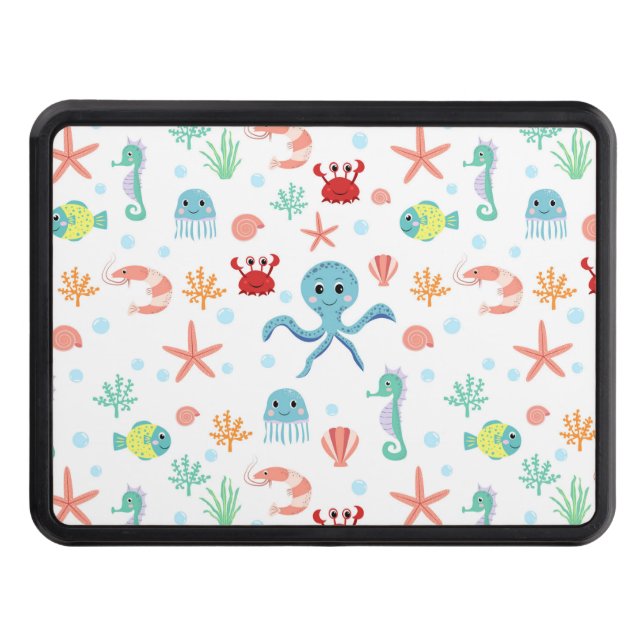 Sea World pattern Hitch Cover (Front)