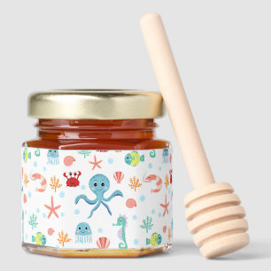 Sea World pattern Honey Jar Favors