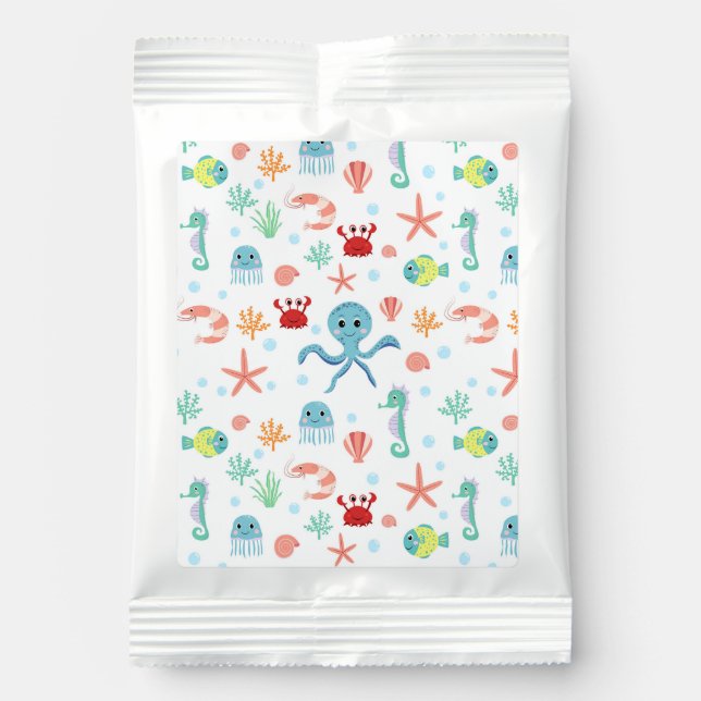 Sea World pattern Hot Chocolate Drink Mix (Front)