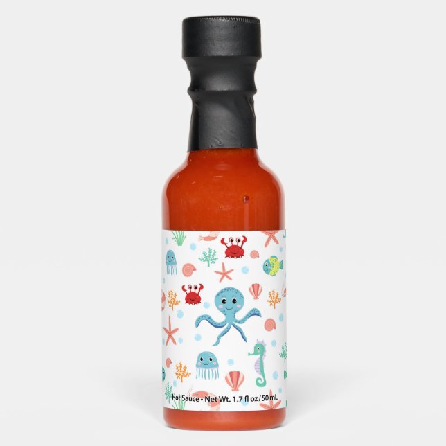 Sea World pattern Hot Sauces (Front)