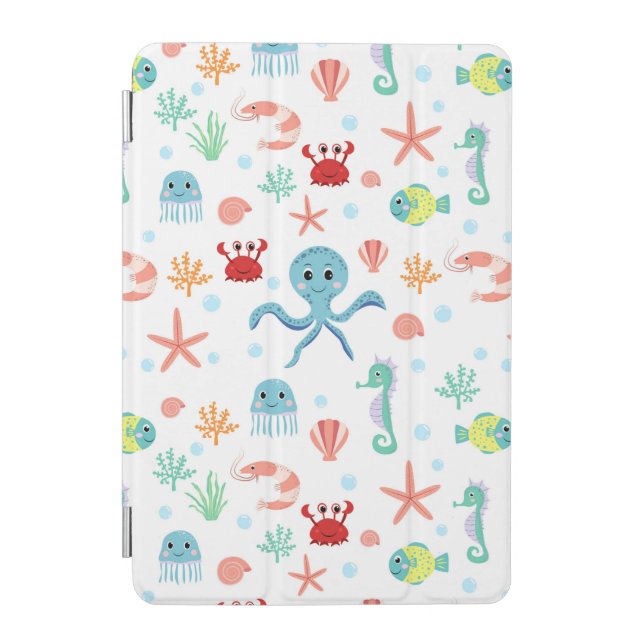 Sea World pattern iPad Mini Cover (Front)