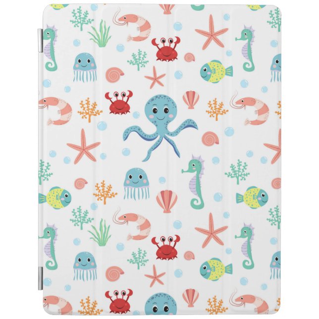 Sea World pattern iPad Smart Cover (Front)