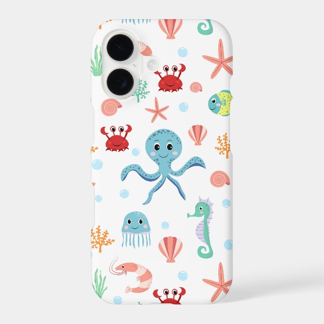Sea World pattern iPhone Case (Back)
