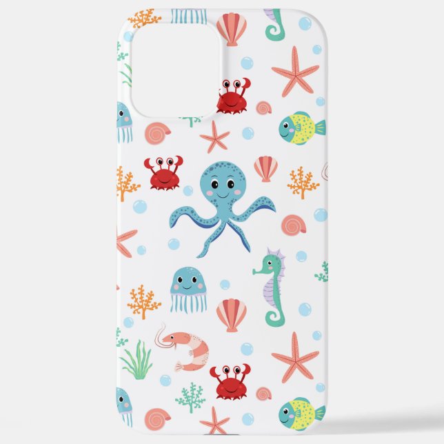 Sea World pattern iPhone Case (Back)