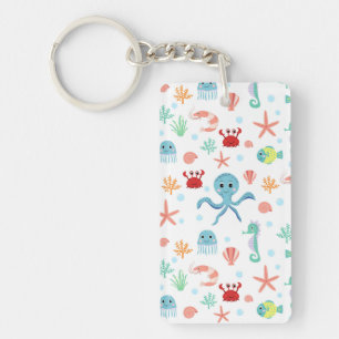 Sea World pattern Keychain