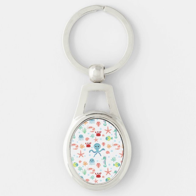 Sea World pattern Keychain (Front)