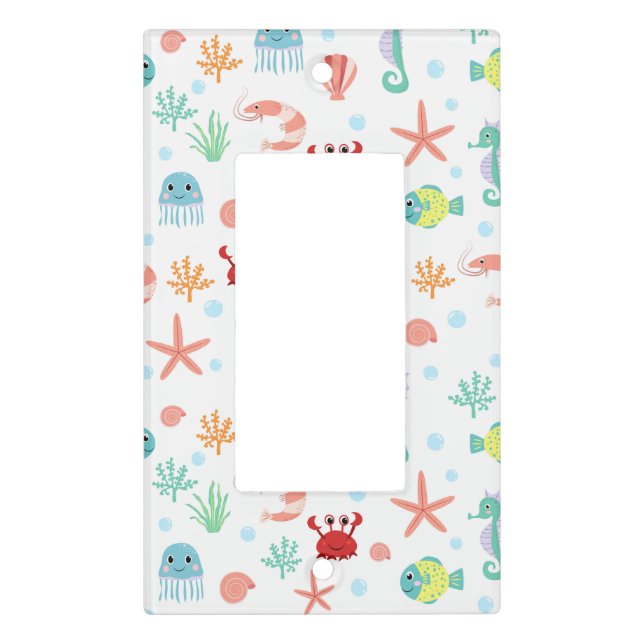 Sea World pattern Light Switch Cover (Front)