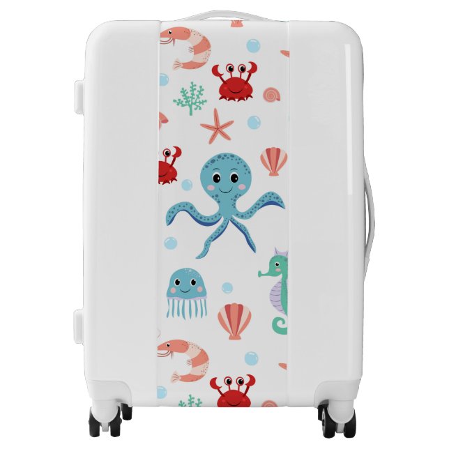 Sea World pattern Luggage (Front)