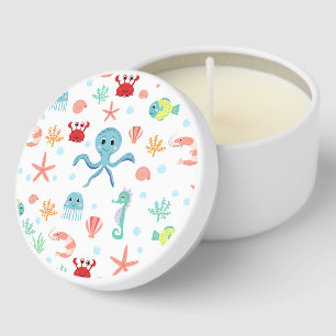 Sea World pattern Mini Candle Favors