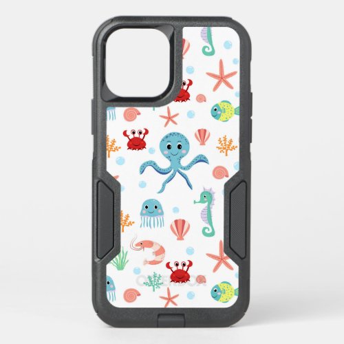 Sea World pattern OtterBox Commuter iPhone 12 Case
