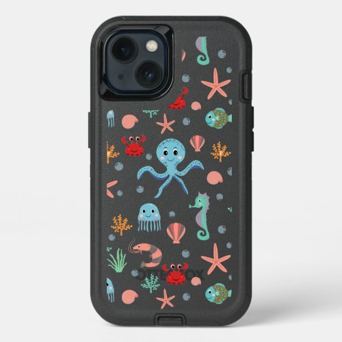 Sea World pattern iPhone 13 Case