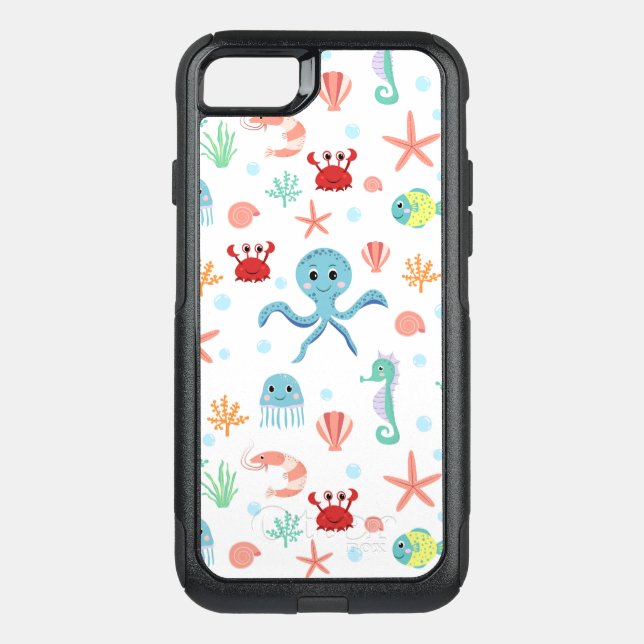 Sea World pattern Otterbox iPhone Case (Back)