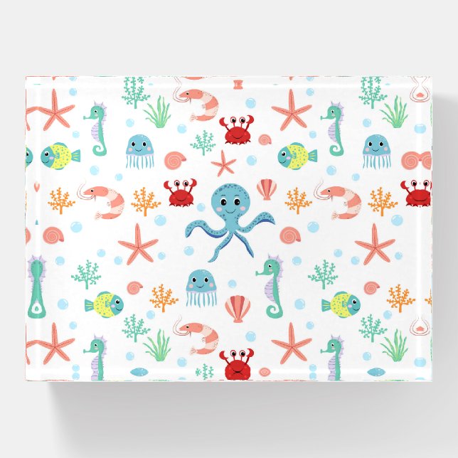 Sea World pattern Paperweight (Front)