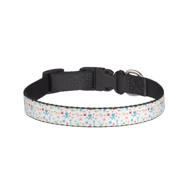 Sea World pattern Pet Collar (Front)