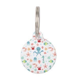 Sea World pattern Pet ID Tag