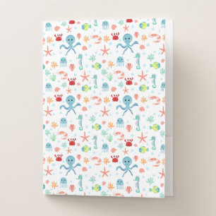 Sea World pattern Pocket Folder