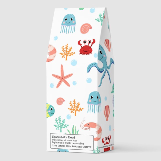Sea World pattern Roasted Coffee (Front)