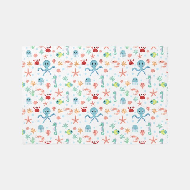 Sea World pattern Rug (Front)