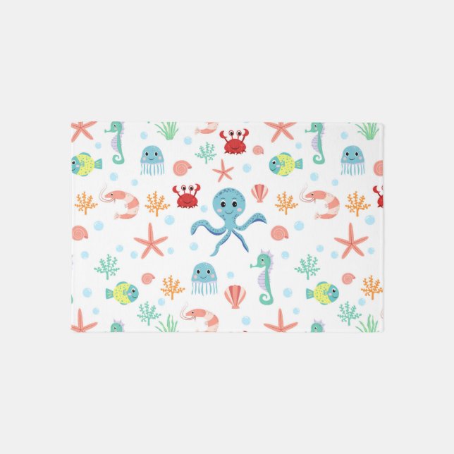Sea World pattern Rug (Front)