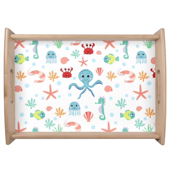 Sea World pattern Serving Tray (Front)