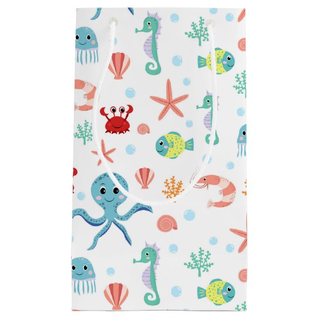 Sea World pattern Small Gift Bag (Front)