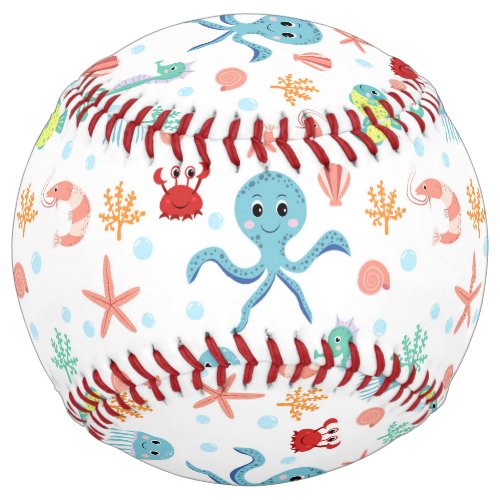 Sea World pattern Softball