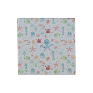 Sea World pattern Stone Magnet