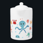 Sea World pattern Teapot<br><div class="desc">https://www.zazzle.com/store/dinatemraz</div>