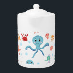 Sea World pattern Teapot<br><div class="desc">https://www.zazzle.com/store/dinatemraz</div>