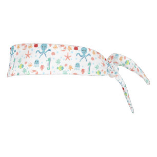 Sea World pattern Tie Headband