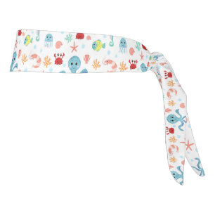 Sea World pattern Tie Headband