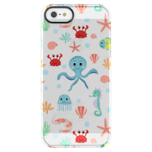 Sea World pattern Clear iPhone SE/5/5s Case