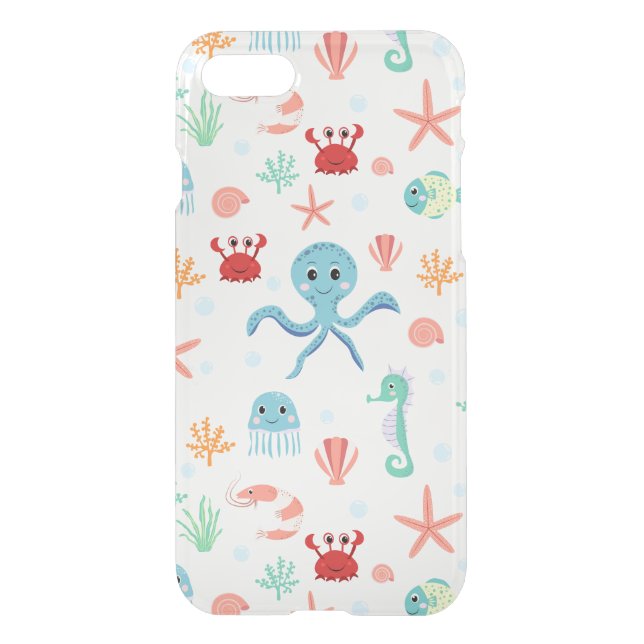 Sea World pattern Uncommon iPhone Case (Back)