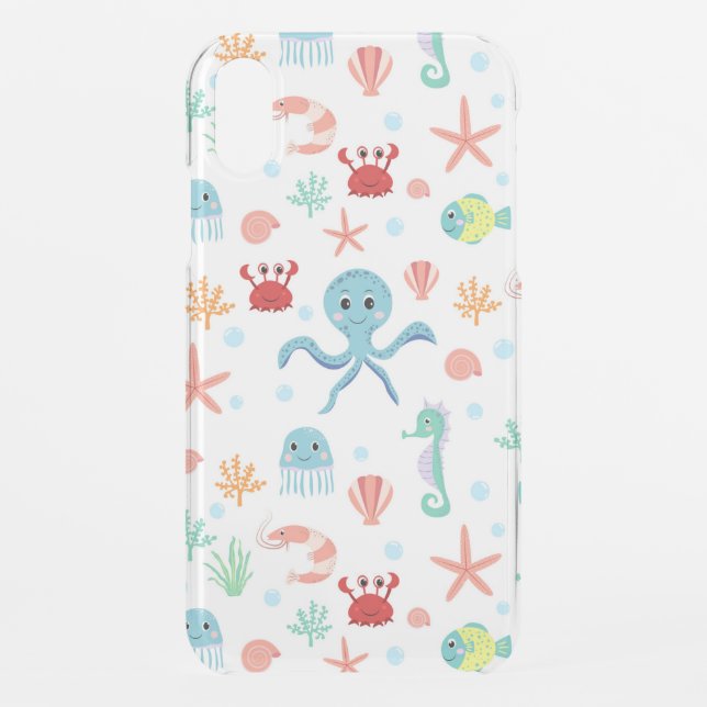 Sea World pattern Uncommon iPhone Case (Back)