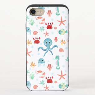 Sea World pattern iPhone 8/7 Slider Case