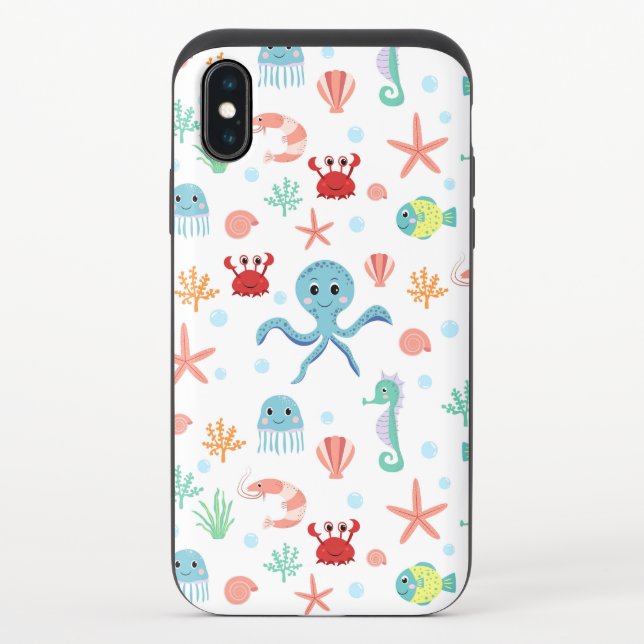 Sea World pattern Uncommon iPhone Case (Back)