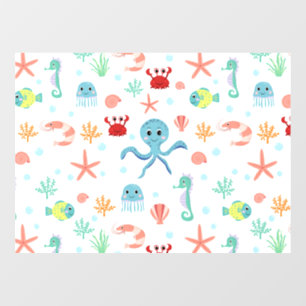 Sea World pattern Window Cling