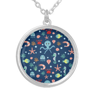 Sea World Silver Plated Necklace